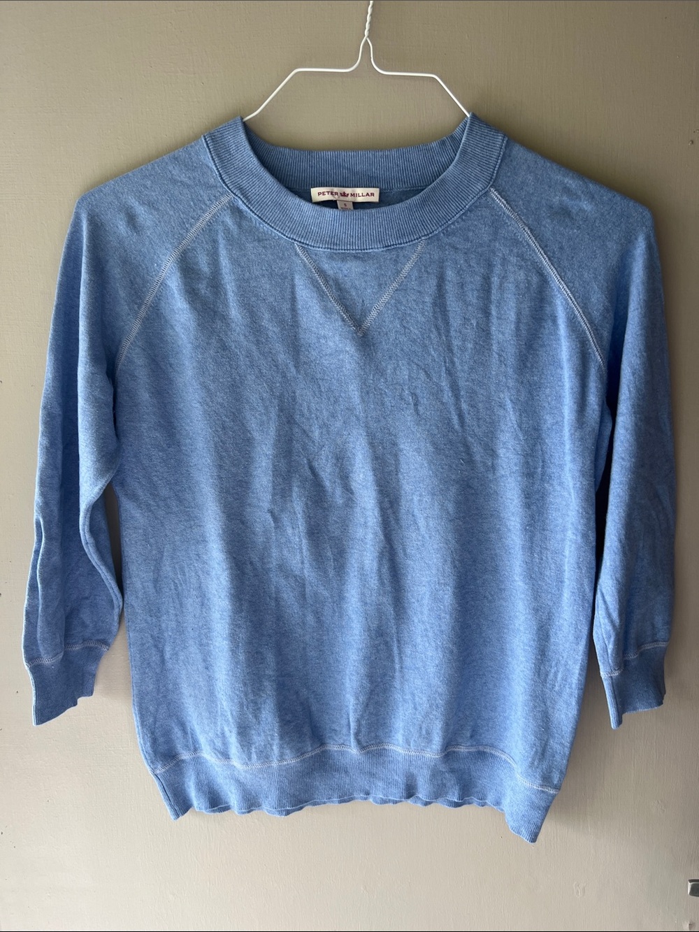 Peter Millar Pale Blue Raglan Pullover